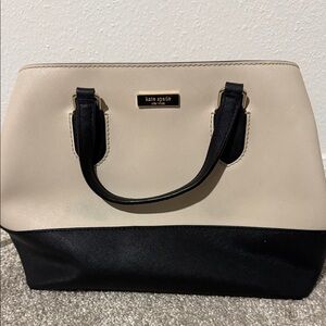 Kate Spade Two-Tone Black and Cream Satchel